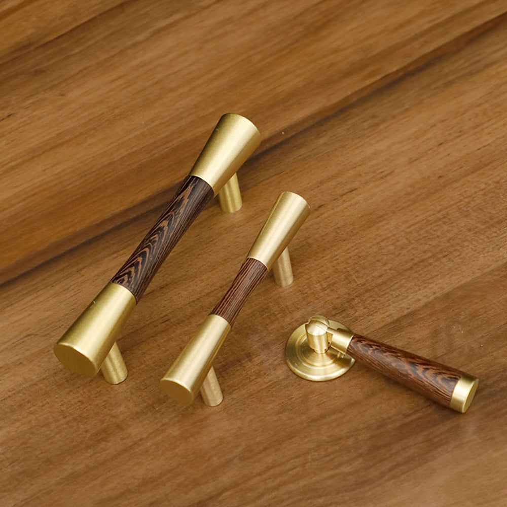 Classical Pure Copper Handle Wood Cabinet Pulls