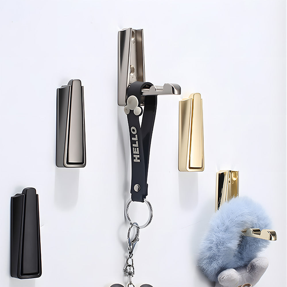 Hidden Bathroom Folding Wall Door Clothes Hook