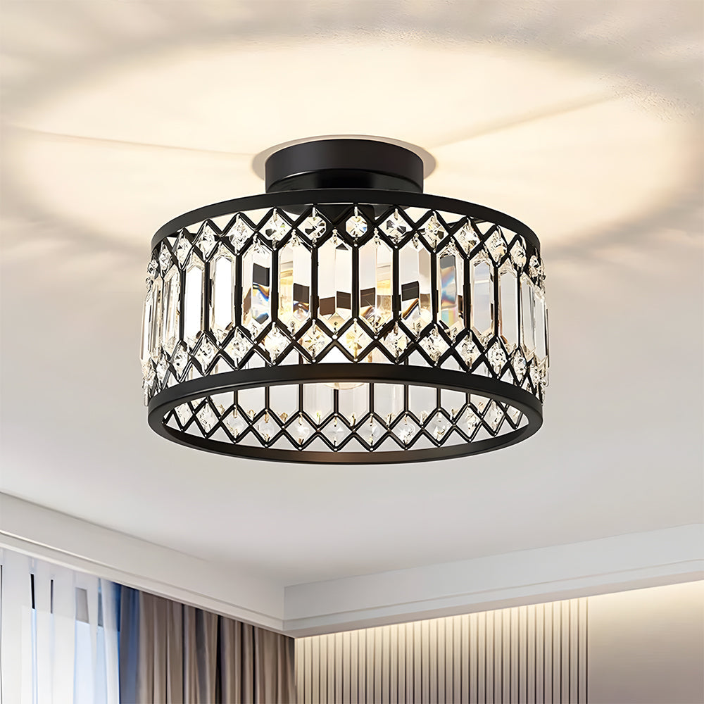 Contemporary Crystal Shade Ceiling Lighting
