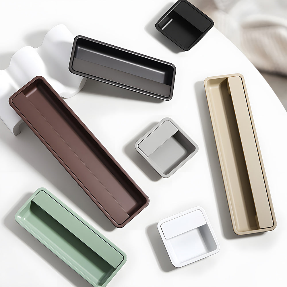 Modern Multi-color Recessed Grooved Cabinet Handles