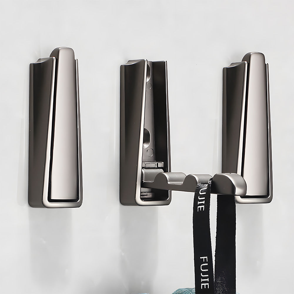Hidden Bathroom Folding Wall Door Clothes Hook