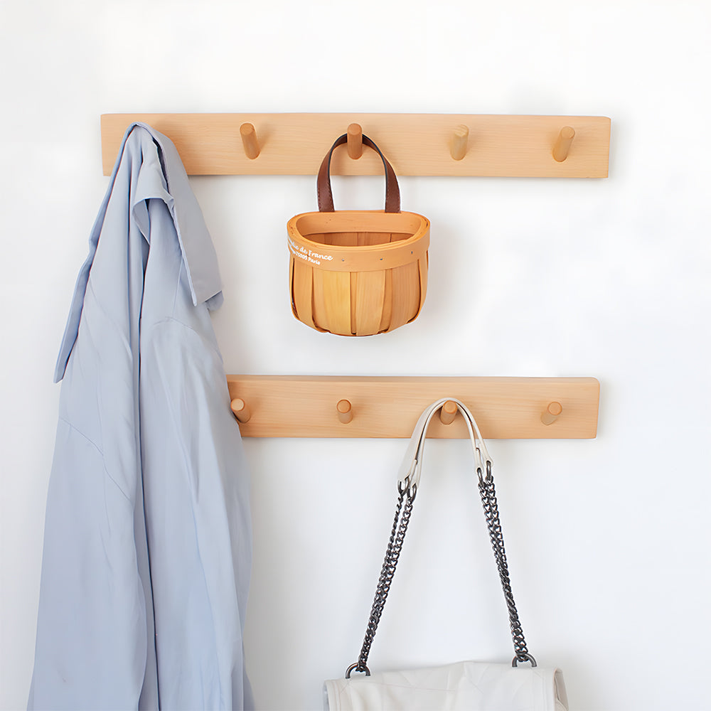 Modern Wooden Elegant Coat Wall Hooks