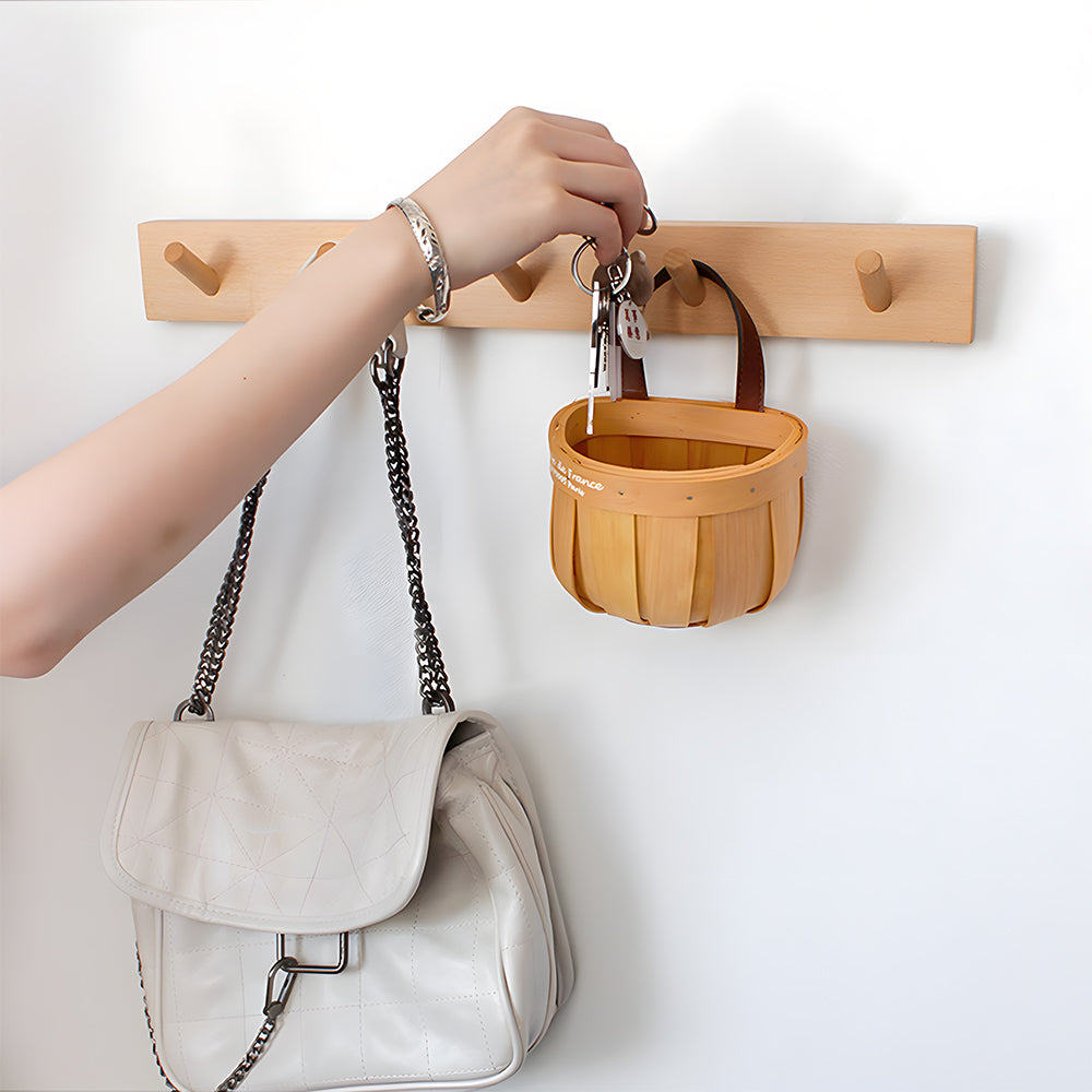 Modern Wooden Elegant Coat Wall Hooks