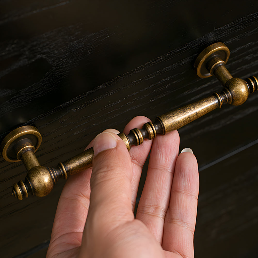 Vintage Simple Solid Brass Cabinet Handles