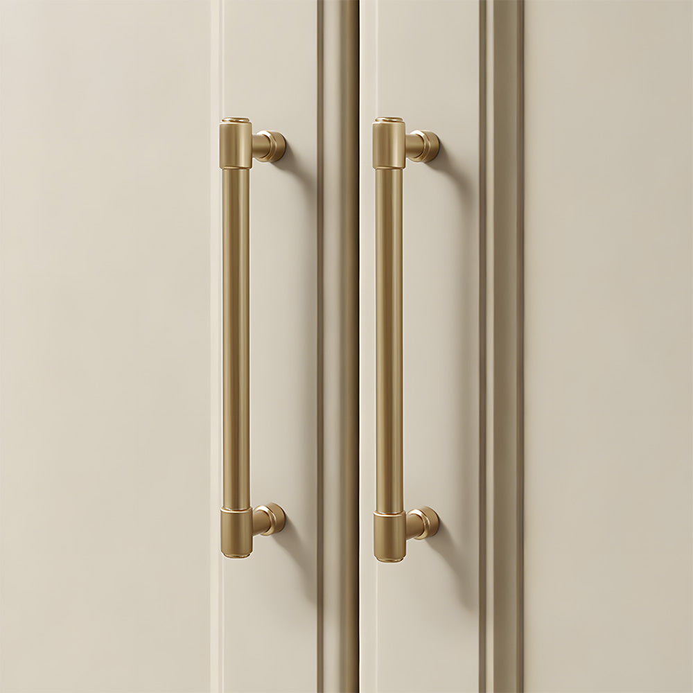 Modern Zinc Alloy Champagne Gold T Bar Cabinet Pulls