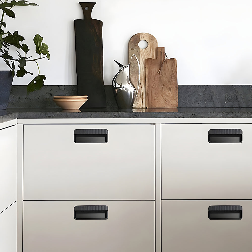 Stylish Metal Recessed Sliding Door Concealed Handles