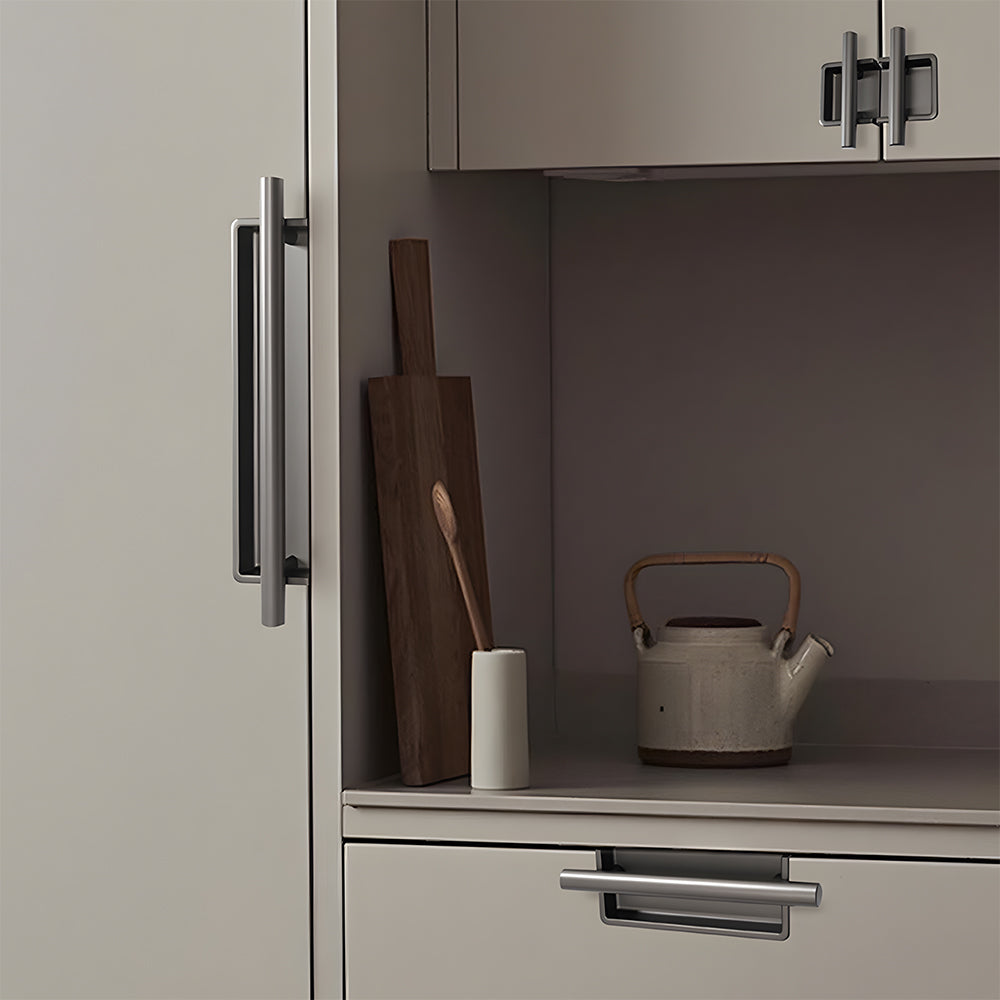 Simple Aluminum Alloy Recessed Concealed Cabinet Handles