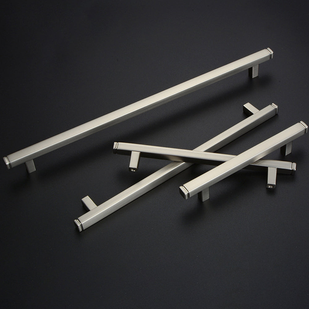 Modern Minimalist Square Brushed Handles And Pulls
