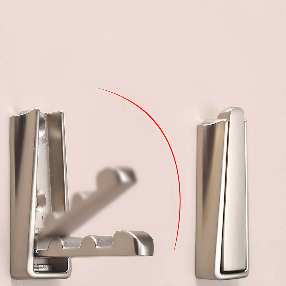 Hidden Bathroom Folding Wall Door Clothes Hook