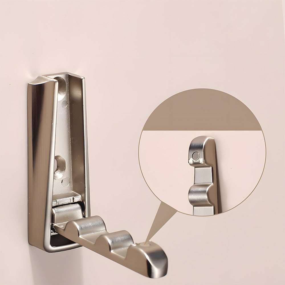 Hidden Bathroom Folding Wall Door Clothes Hook