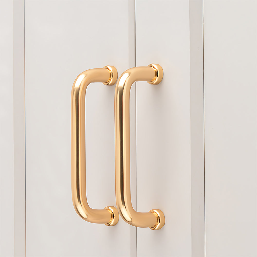 French Minimalist Rounded Arc Cabinet Handles