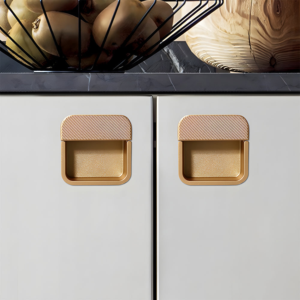 Stylish Metal Recessed Sliding Door Concealed Handles