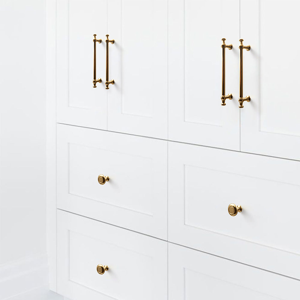 Simple Luxurious Bright Gold Kitchen Door Handles