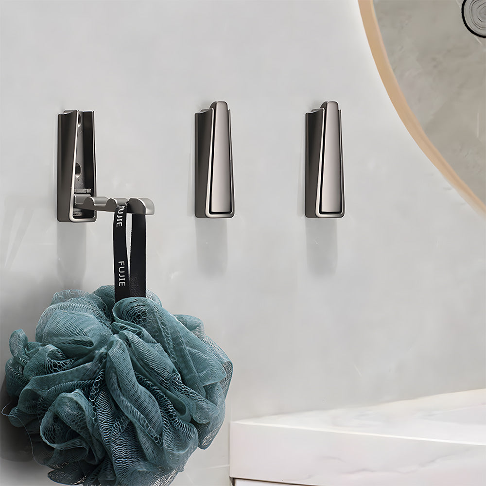 Hidden Bathroom Folding Wall Door Clothes Hook