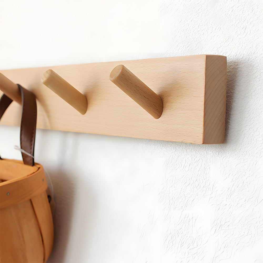 Modern Wooden Elegant Coat Wall Hooks