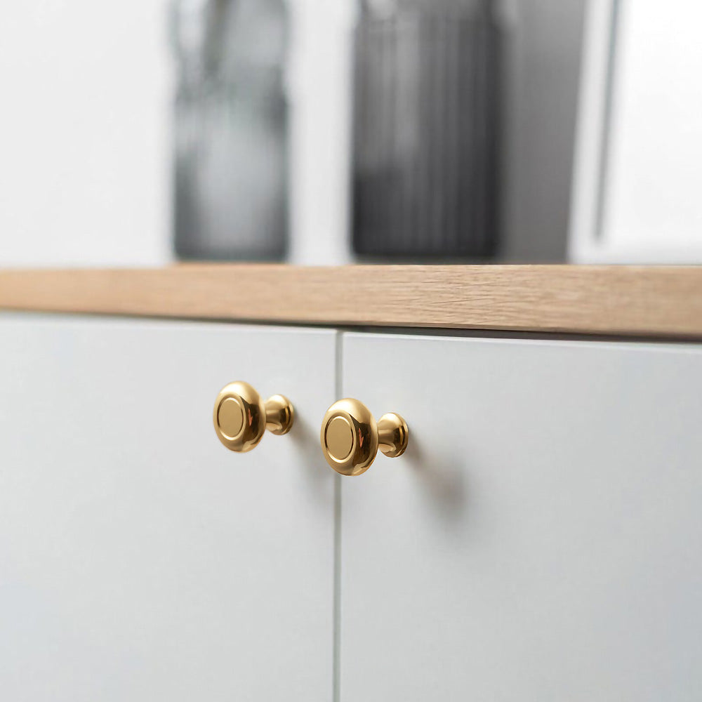 Simple Luxurious Bright Gold Kitchen Door Handles