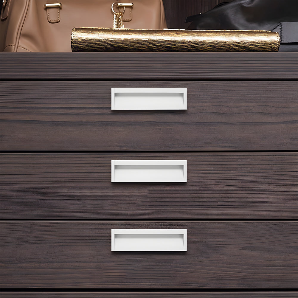Stylish Extended Solid Concealed Cabinet Handles