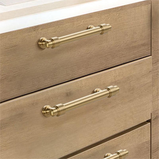 Gold&Black Drawer Kitchen Cupboard Handles