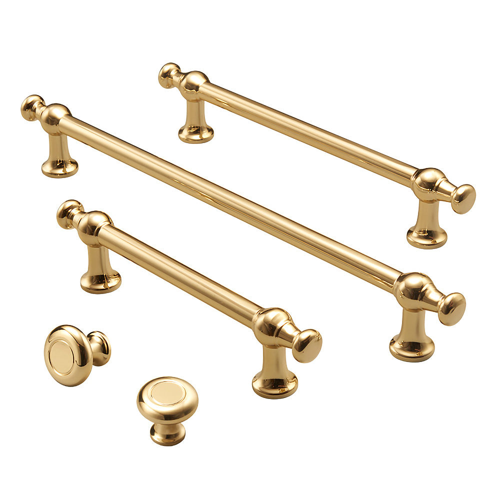 Simple Luxurious Bright Gold Kitchen Door Handles