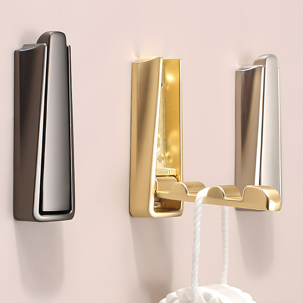 Hidden Bathroom Folding Wall Door Clothes Hook