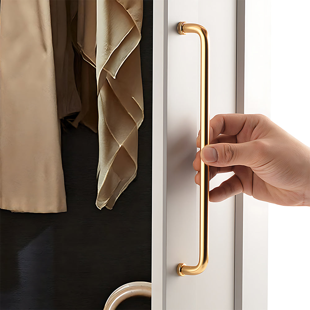 French Minimalist Rounded Arc Cabinet Handles