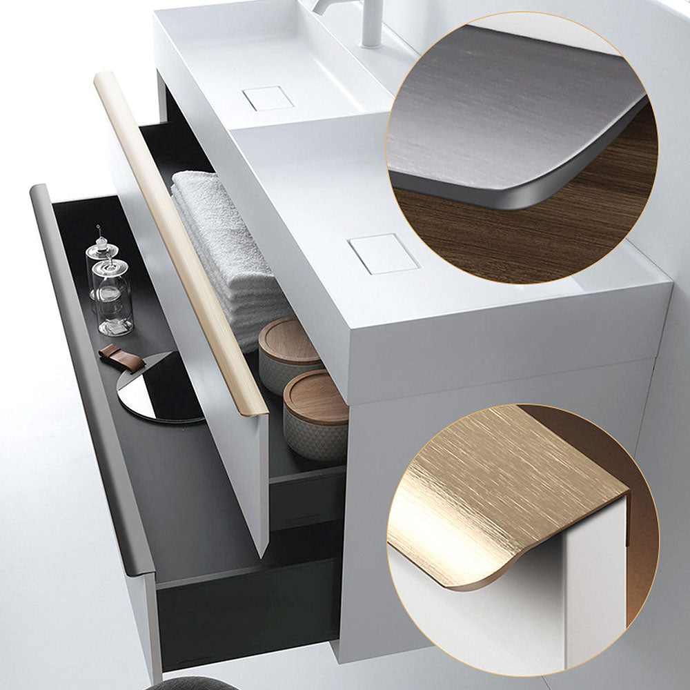 Modern Arc Invisible Edge Cabinet Handles