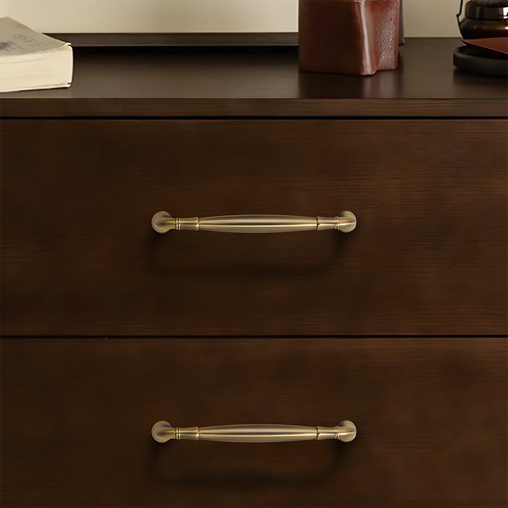 Brushed Brass Retro American Style Handles