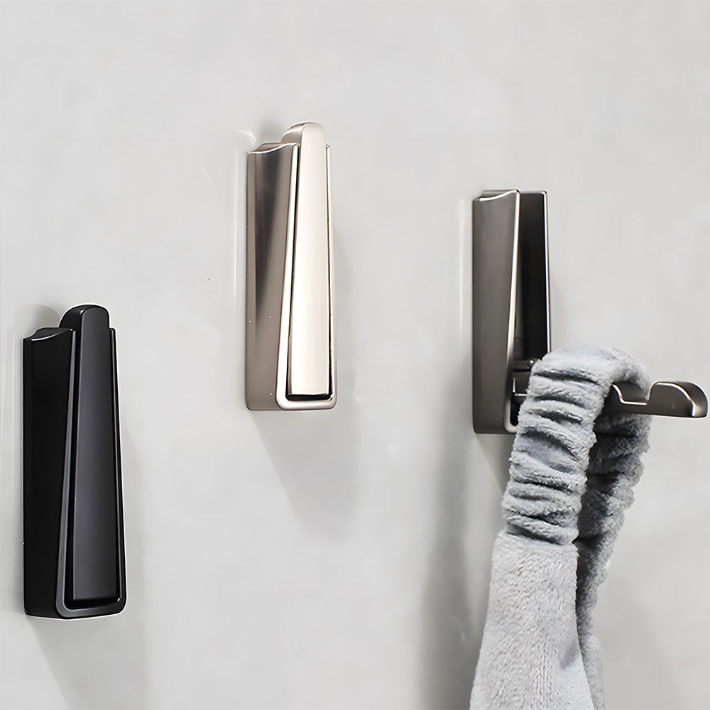 Hidden Bathroom Folding Wall Door Clothes Hook