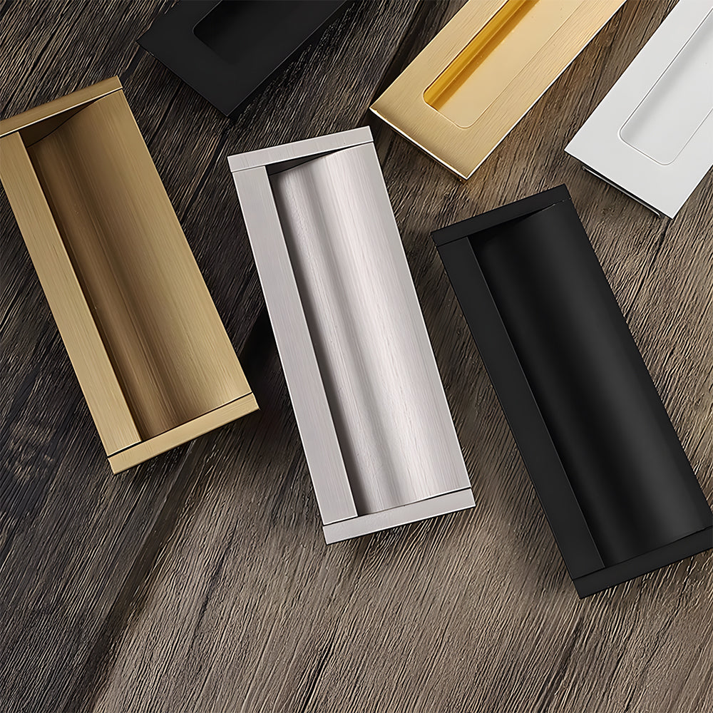 Stylish Extended Solid Concealed Cabinet Handles
