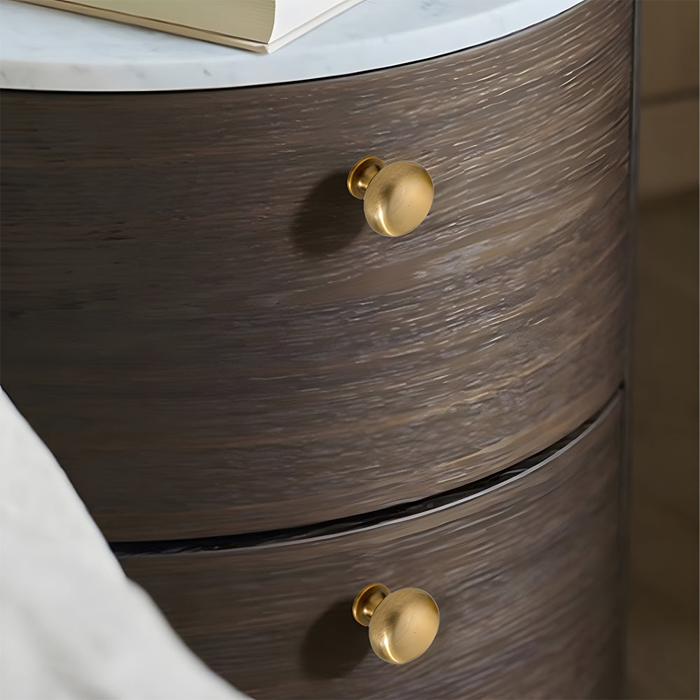 Brushed Brass Retro American Style Handles