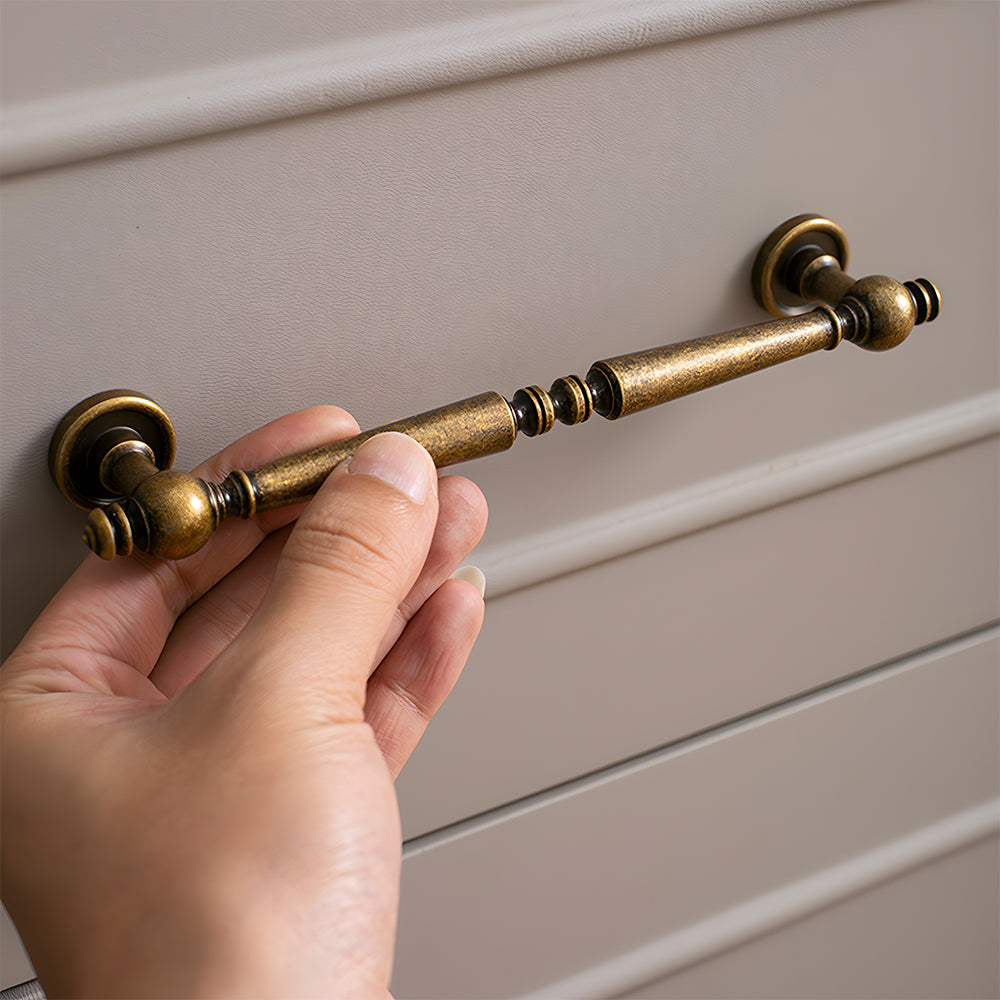 Vintage Simple Solid Brass Cabinet Handles