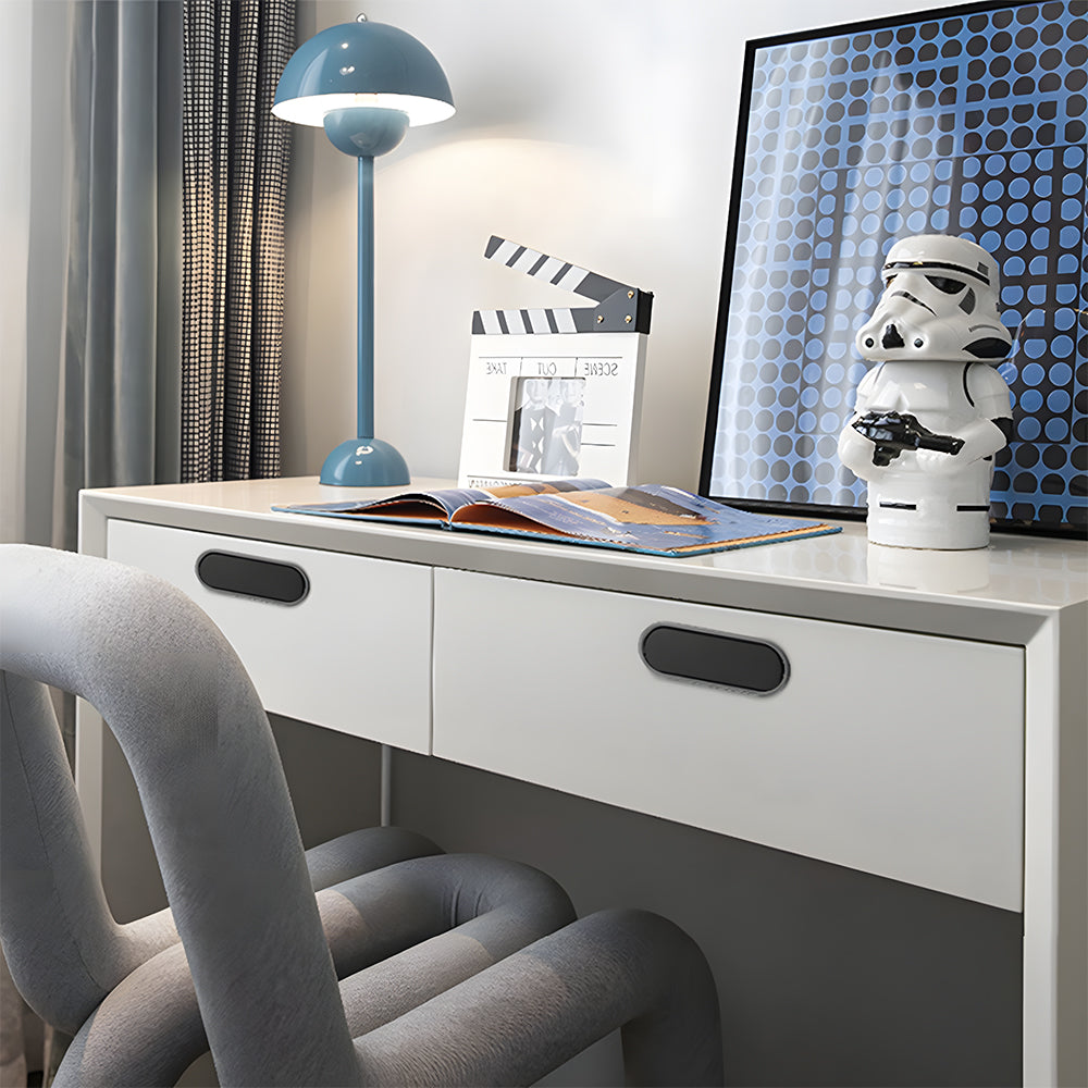 Contemporary Black Hidden Recessed Finger Edge Pulls