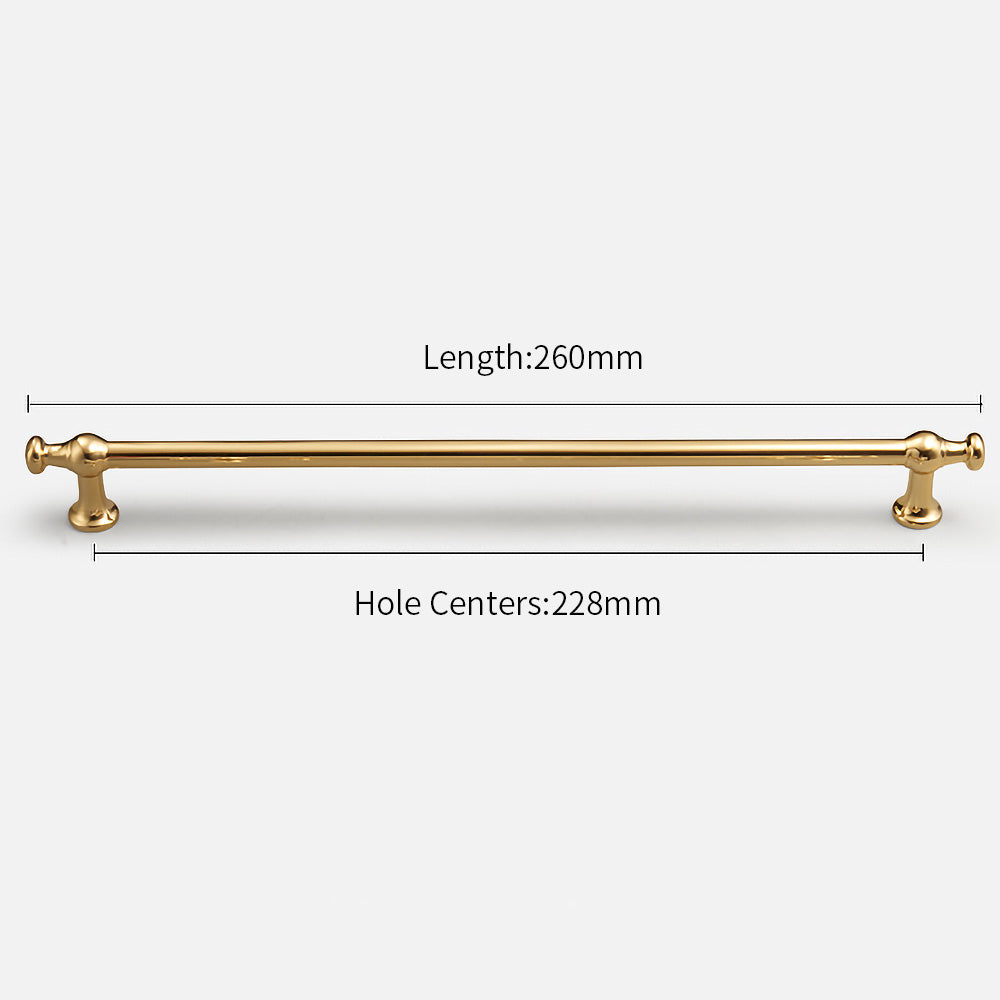 Simple Luxurious Bright Gold Kitchen Door Handles