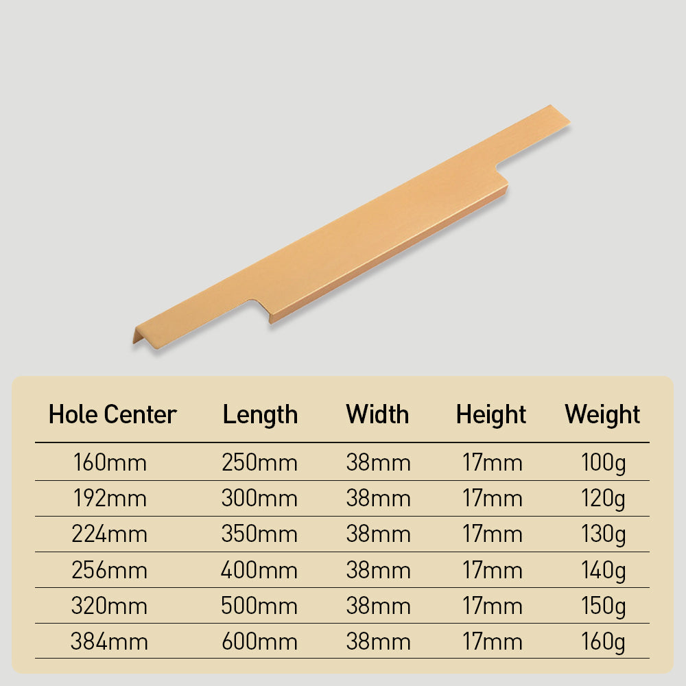 Minimalist Wardrobe Door Invisible Edge Cabinet Handles