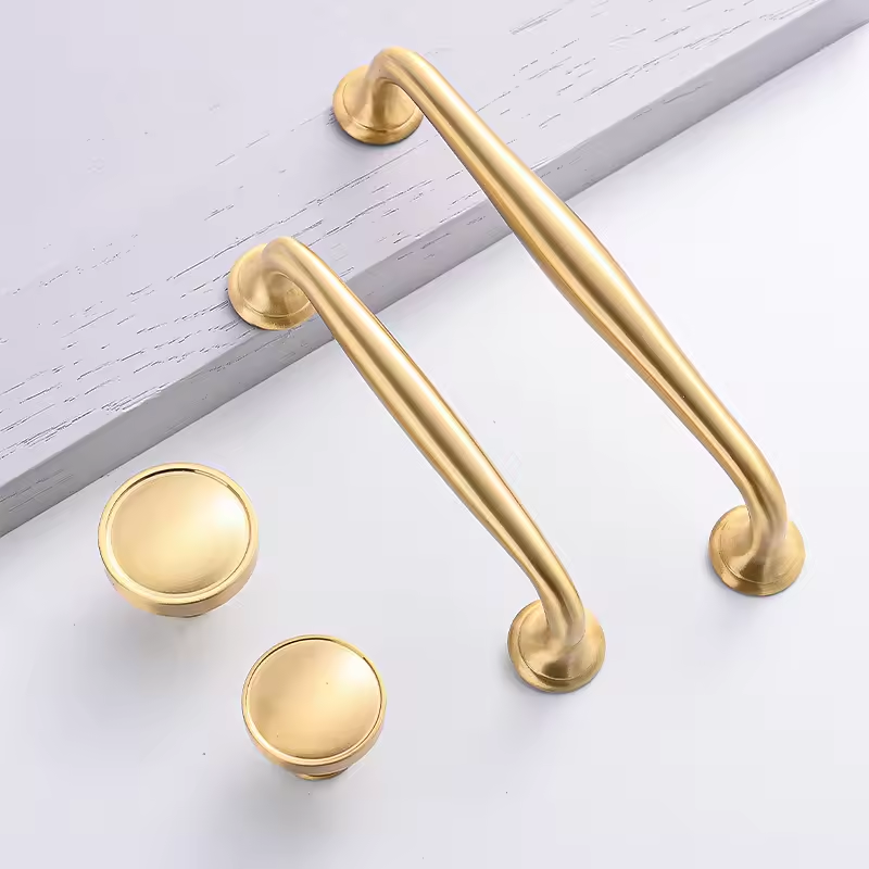 GoldenwarmUK Gold Kitchen Cabinet Pulls Cabinet Handles Modern Cabinet ...