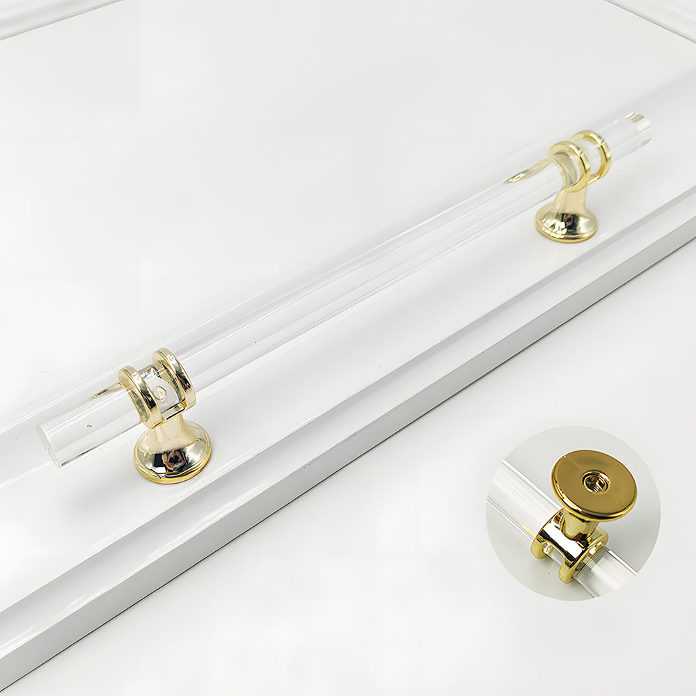 Simple Acrylic Transparent Bathroom Cabinet Handles