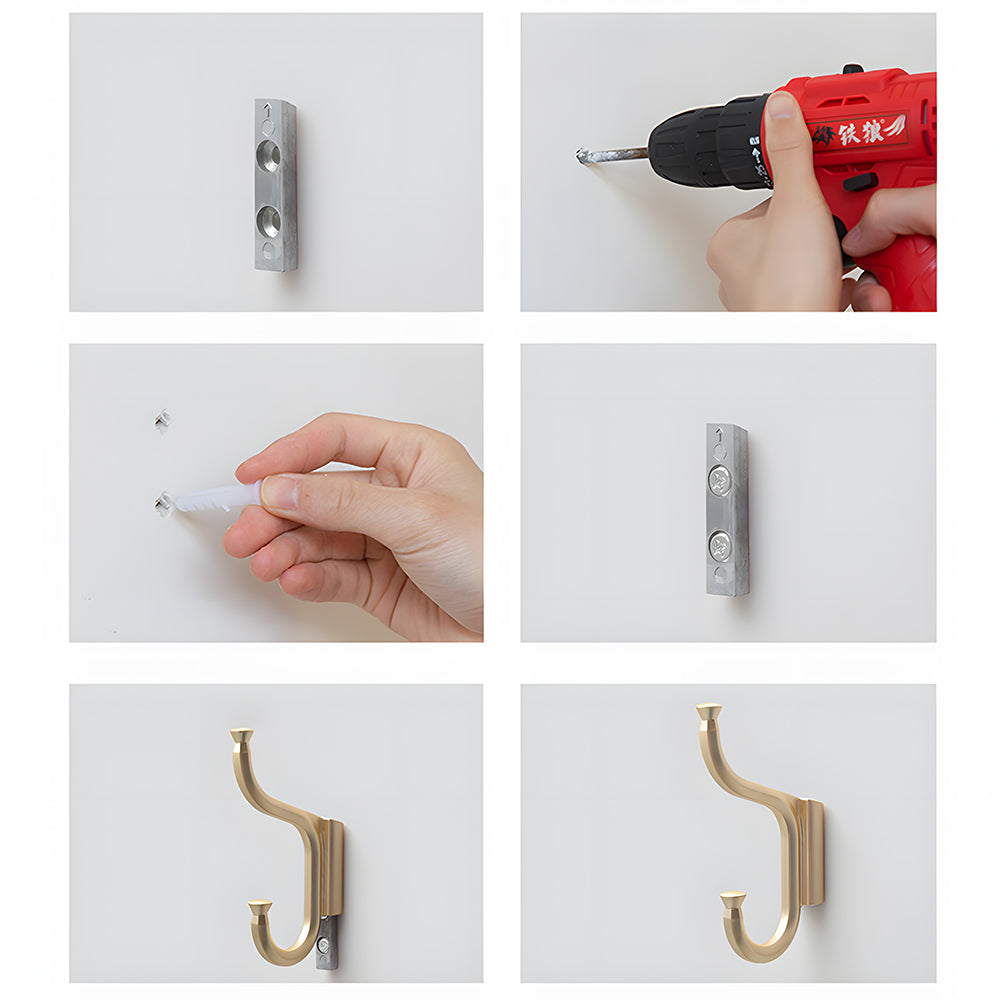 Creative Metal Zinc Alloy Coat Wall Hook