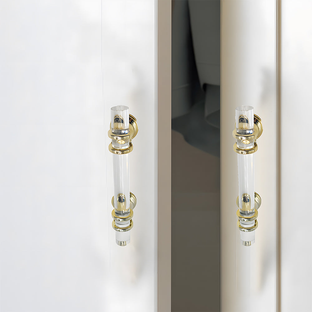 Simple Acrylic Transparent Bathroom Cabinet Handles