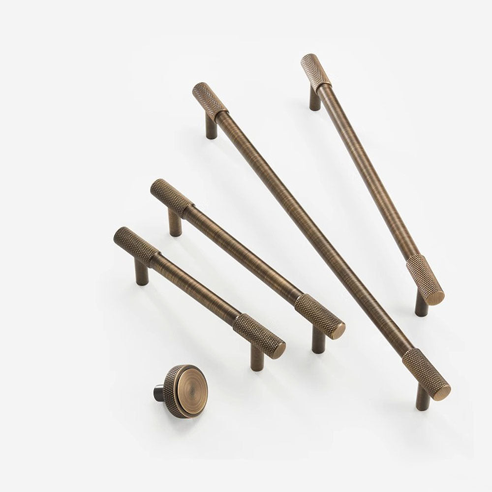 Gold Threaded Cabinet Handles