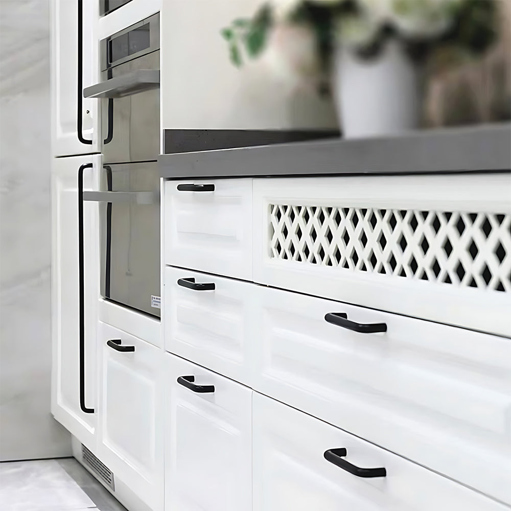Simple Aluminum Alloy Round Arc Cabinet Handle