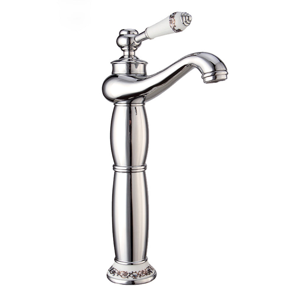 Traditional Solid Brass Single Hole Basin Tap_Chrome