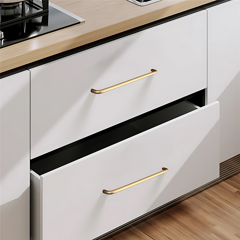 Simple Aluminum Alloy Round Arc Cabinet Handle