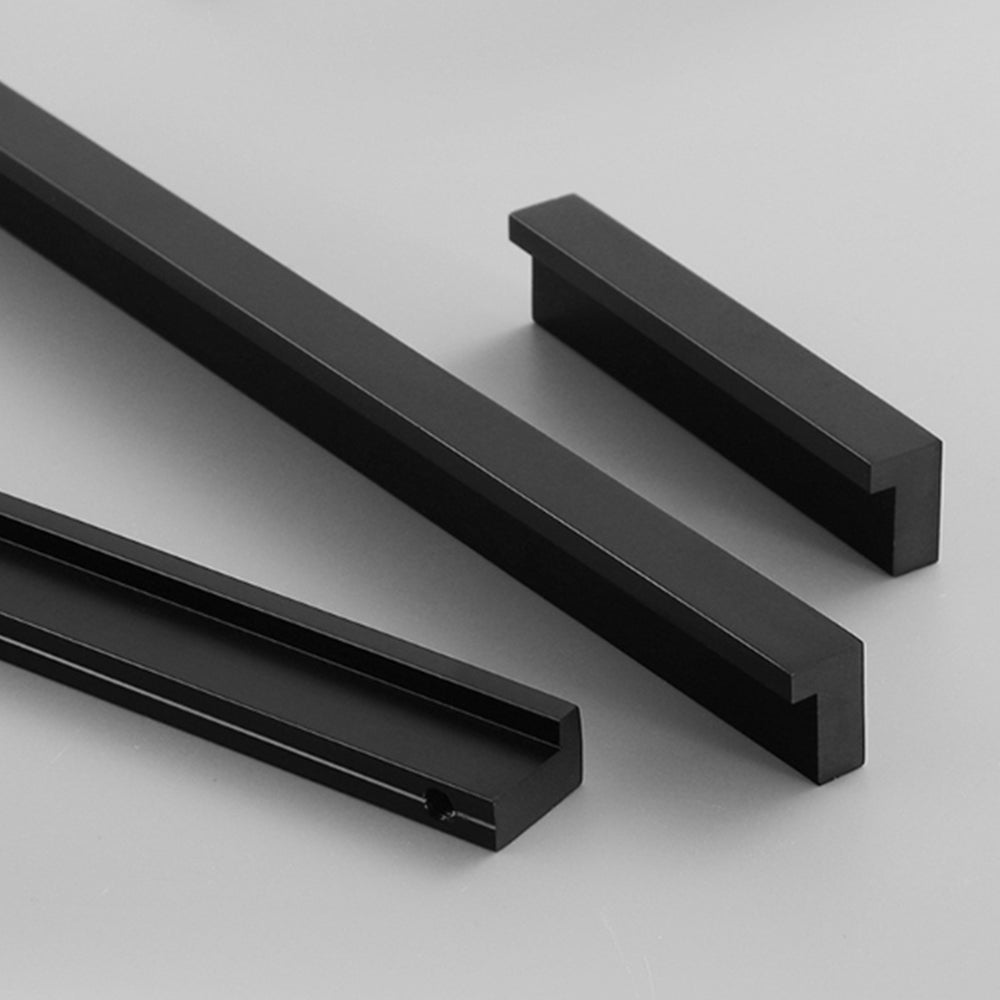 Black Gold Modern Invisible Finger Edge Cabinet Pull