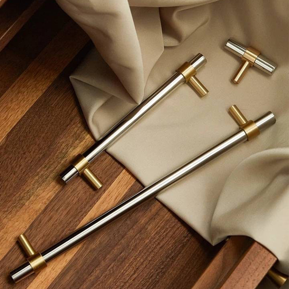 Modern Silver Drawer Handles Stainless Steel Cabinet Pulls