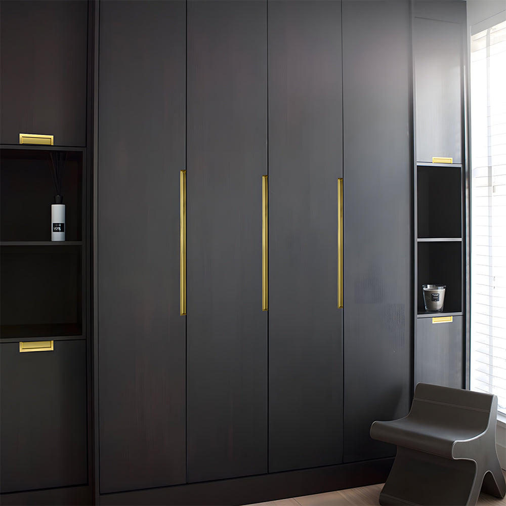 Minimalist Aluminum Alloy Flush Finger Edge Pulls