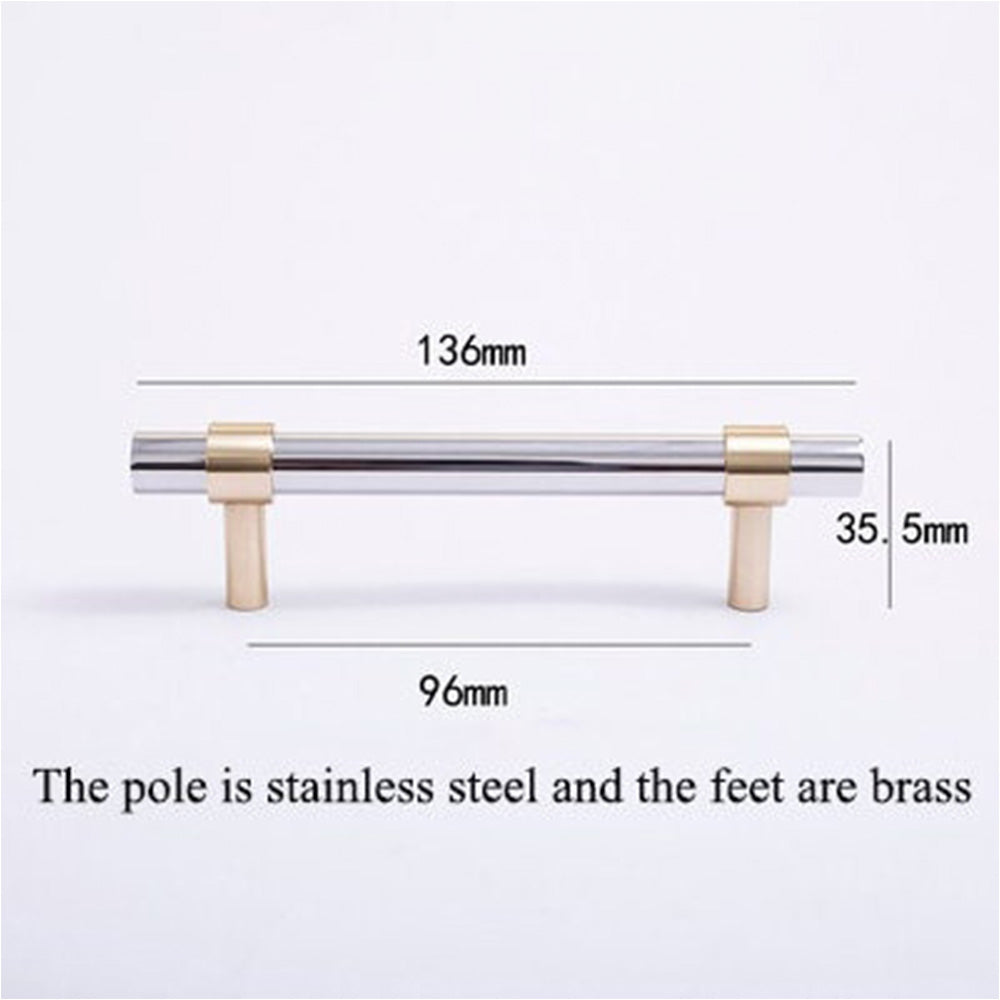 Modern Silver Drawer Handles Stainless Steel Cabinet Pulls