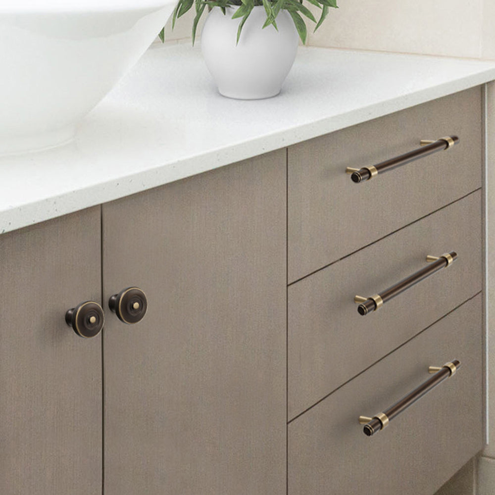 Retro Elegant Brass Kitchen Cabinet Handles And Knobs