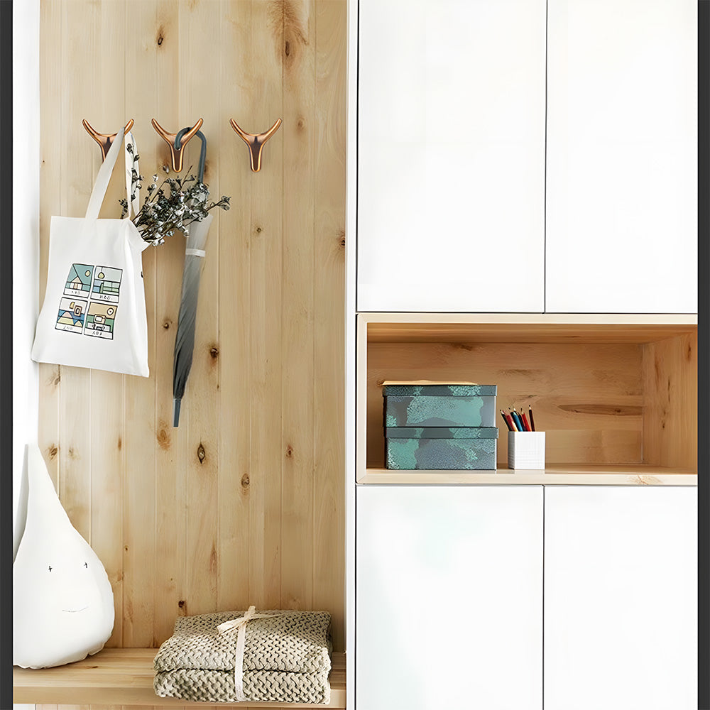 Modern Cute Metal Antler Coat Single Hook