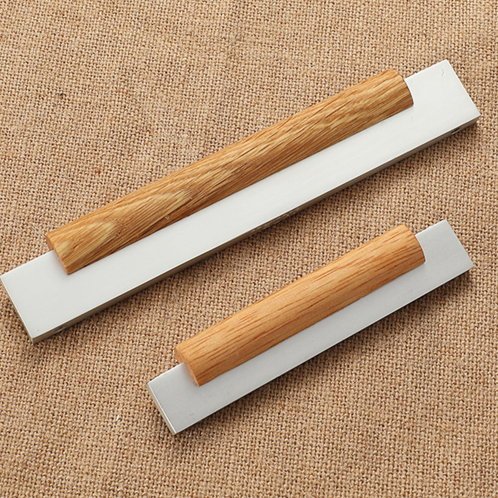 1 Pack Simple Wood Cabinet Kitchen Pull Handle