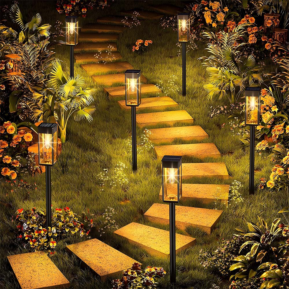 IP65 Waterproof Dusk to Dawn Sensor Solar Stake Lights